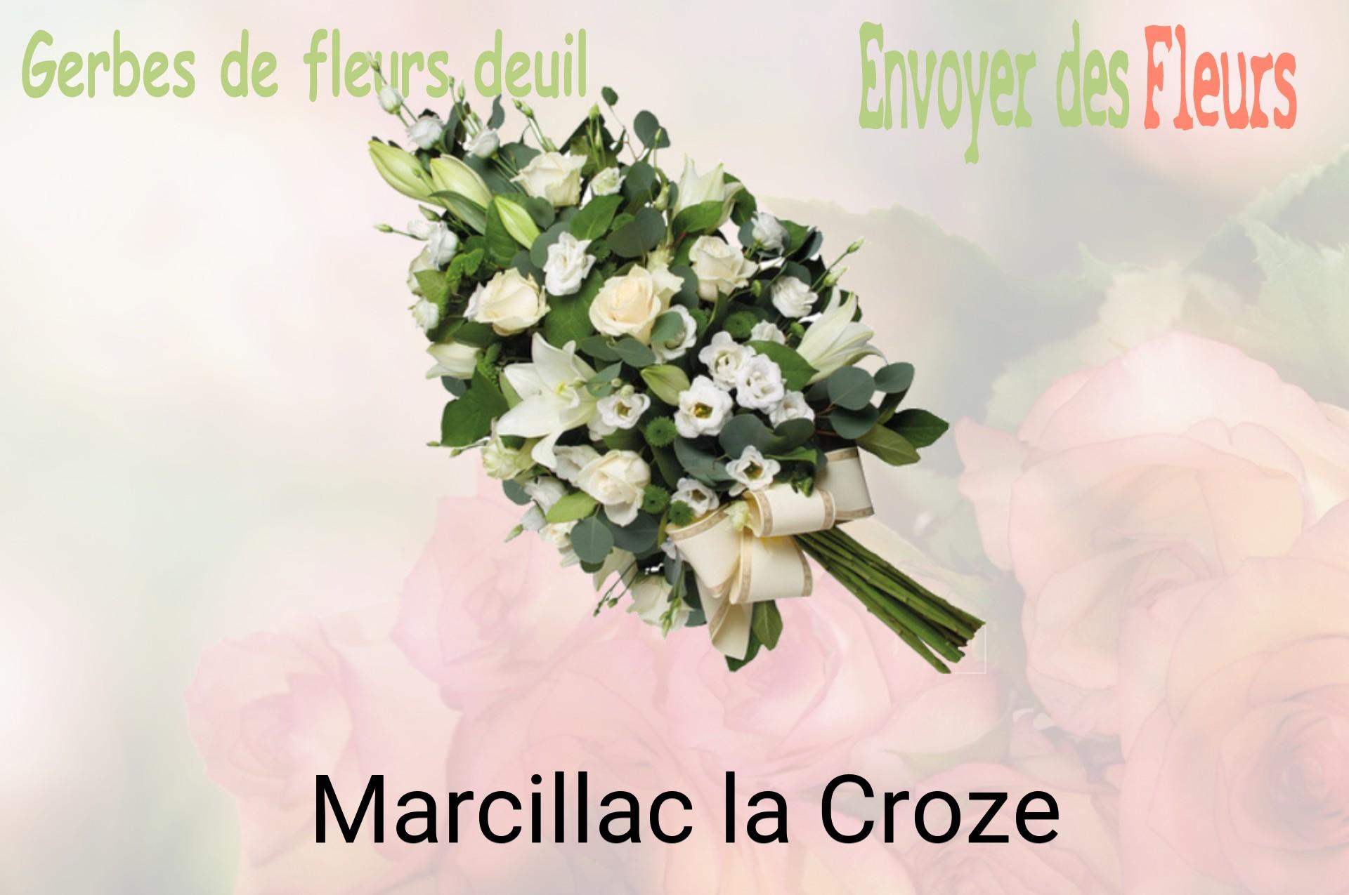 Gerbe de fleurs de deuil livrée à Marcillac-la-Croze